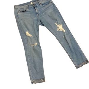 RAG & BONE Raw Hem Skinny Jeans